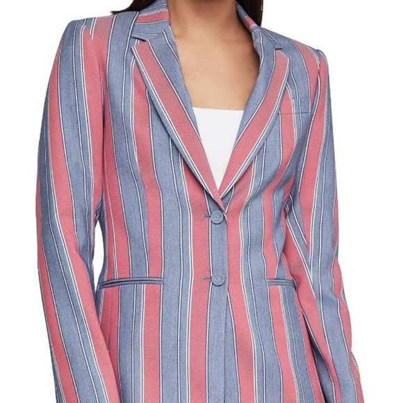 BCBGMaxAzria Jackets & Blazers - BCBGMAXAZRIA Striped Single-Breasted Blazer NWT Misses Size XXS
